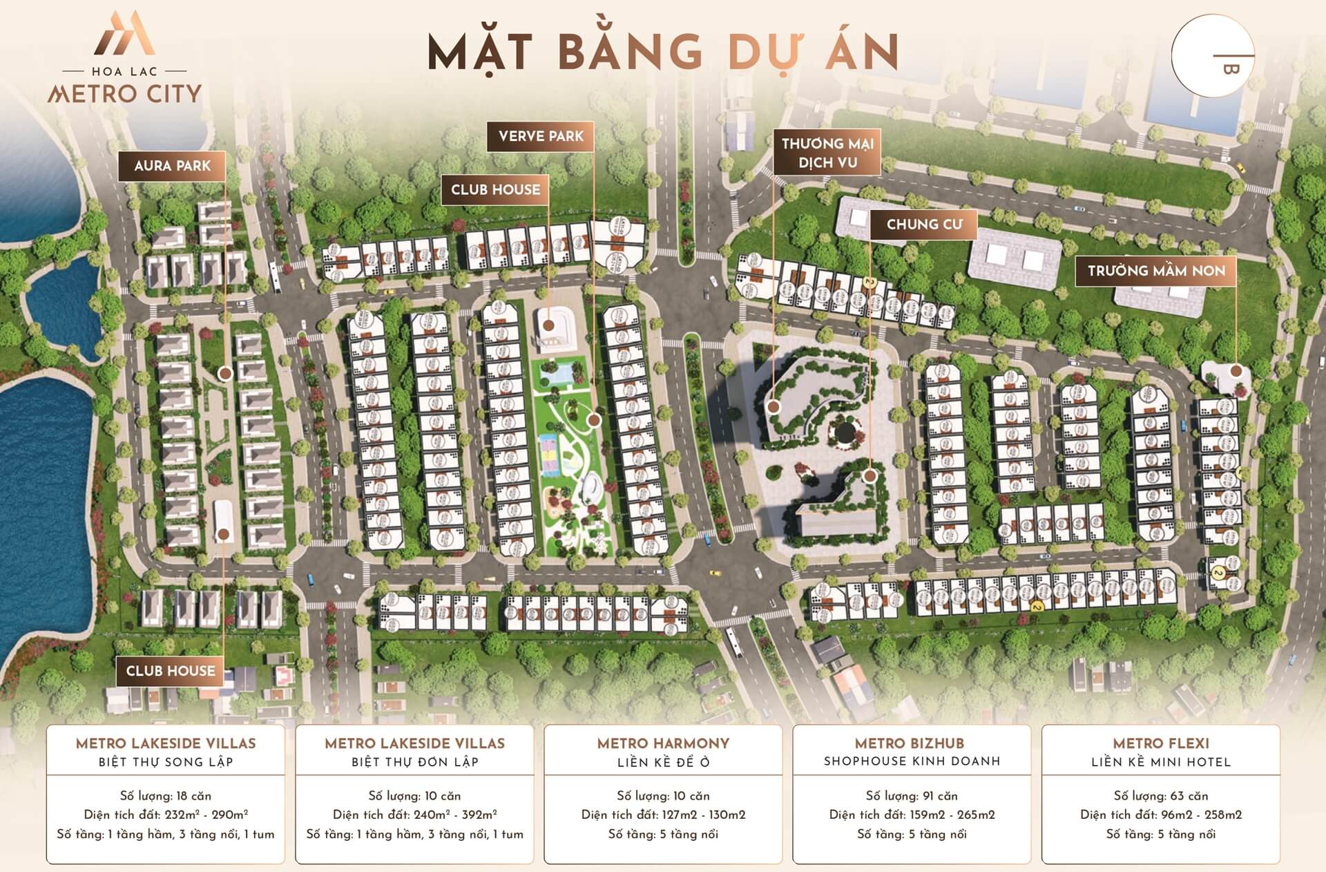 mặt bằng dự án hòa lạc metro city