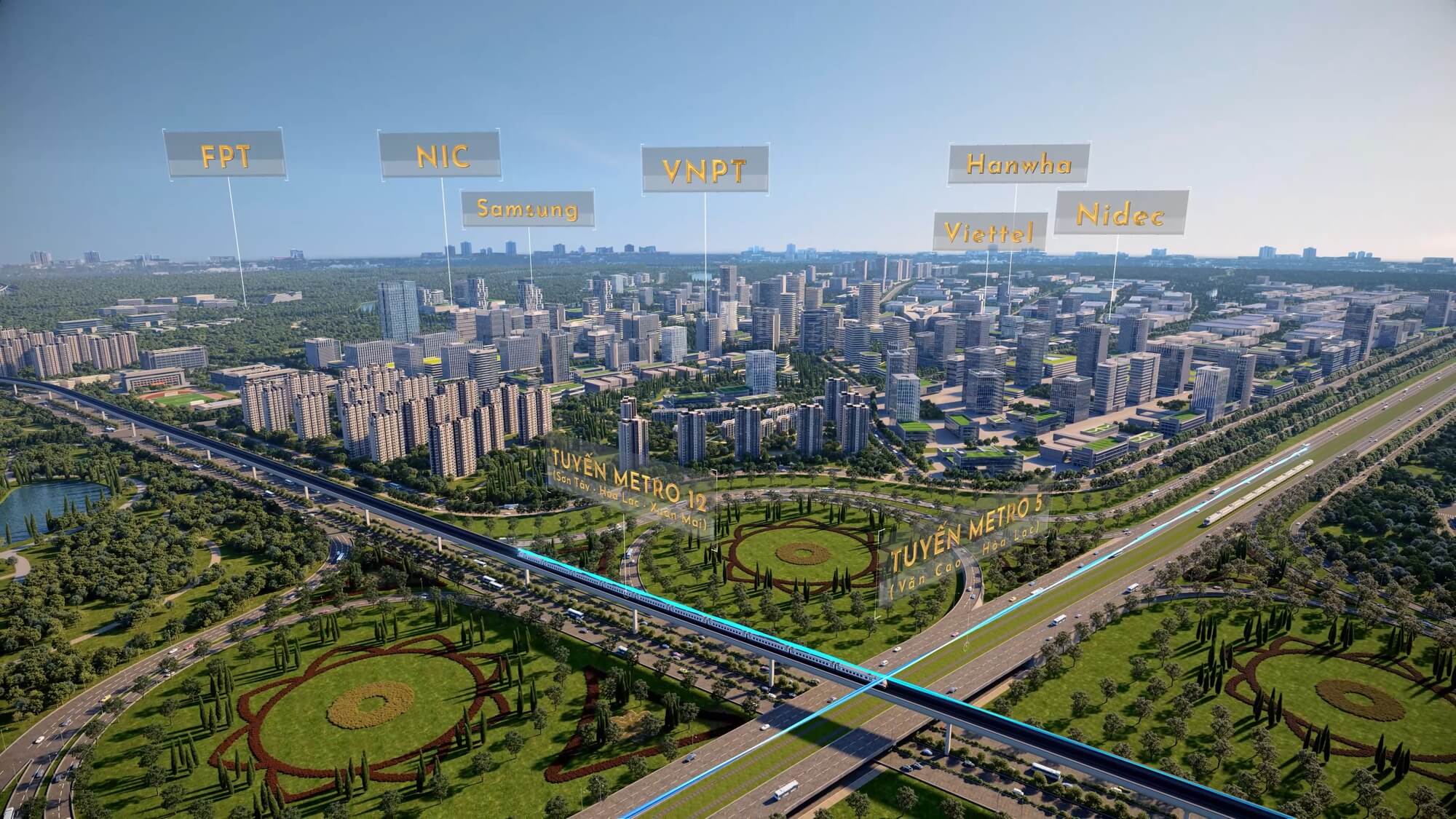 Hòa Lạc Metro City đón đầu “sóng” metro số 5 tại Hòa Lạc